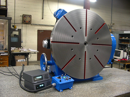 A recently repaired and rebuilt rotary grinding table