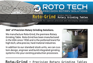 The Roto Tech Rotary Grinding Table product brochure